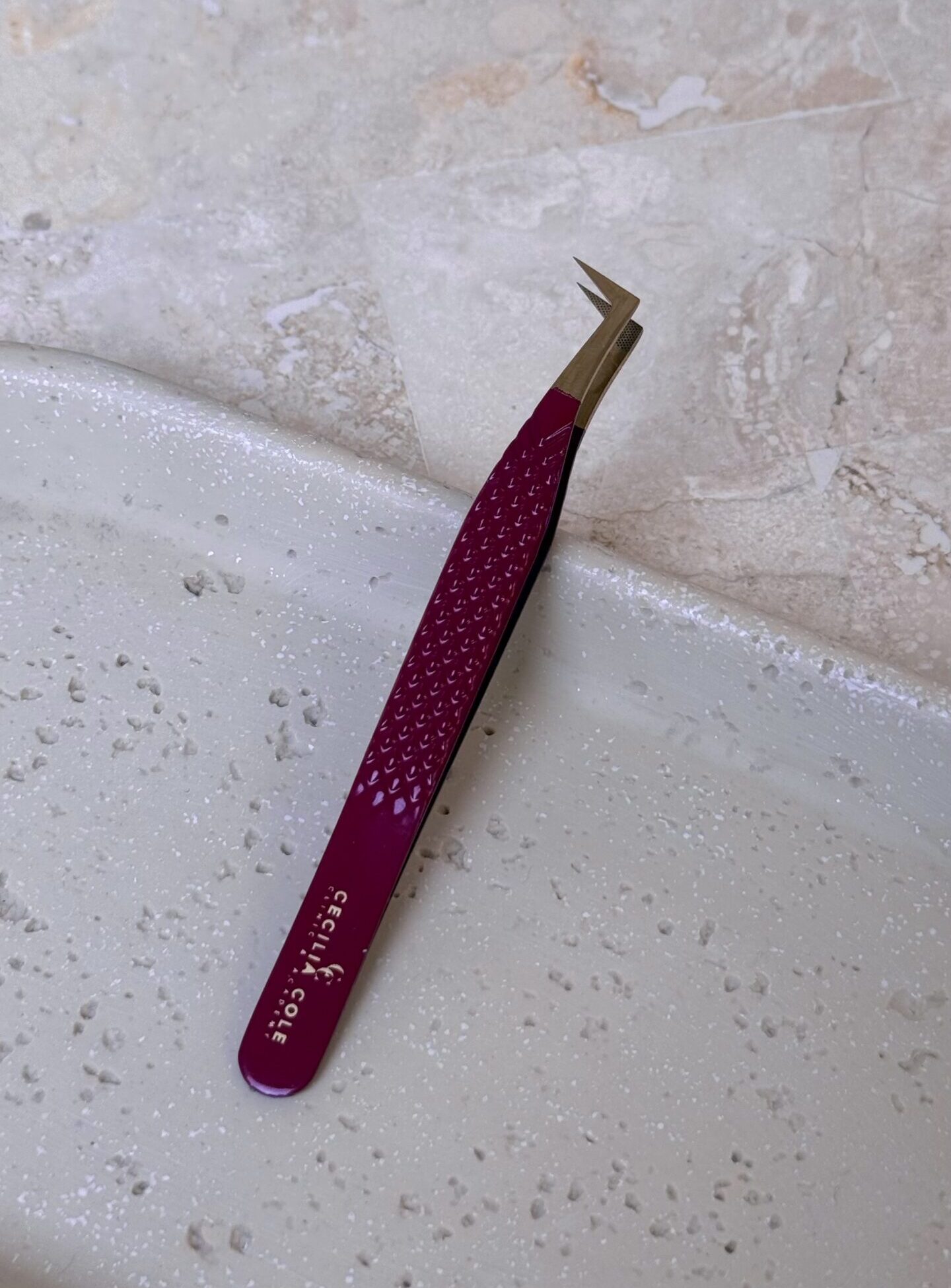 LIMITED EDITION: Japanese Steel Burgundy Boot Tweezers