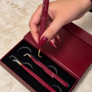 Burgandy LIMITED EDITION Lash Tweezer DUO